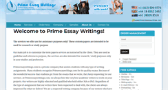 Desktop Screenshot of primeessaywritings.com